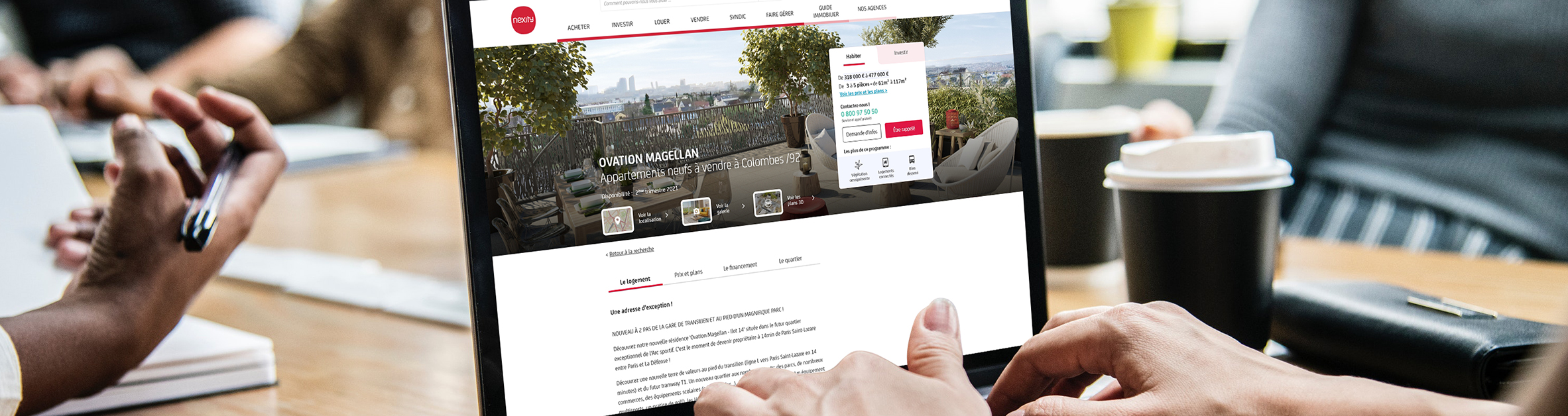 Image de couverture du projet pages produit