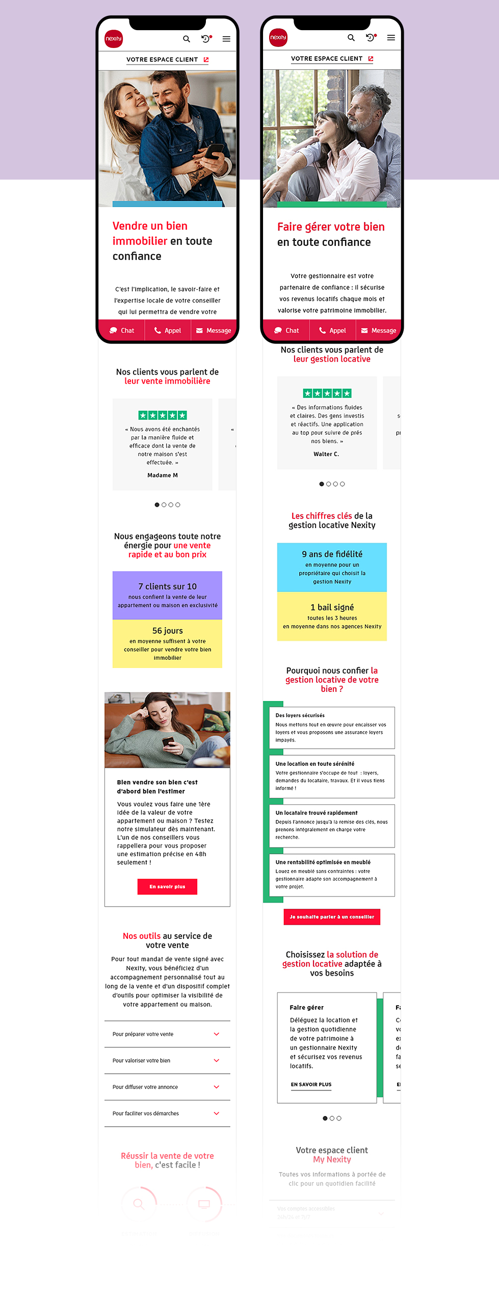 Versions mobile